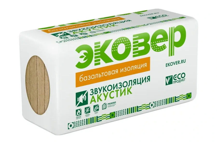 Минеральная вата ЭКОВЕР АКУСТИК 50мм