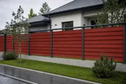 Забор Эстет (жалюзи) 1.8х1,87м: Бордовый закат