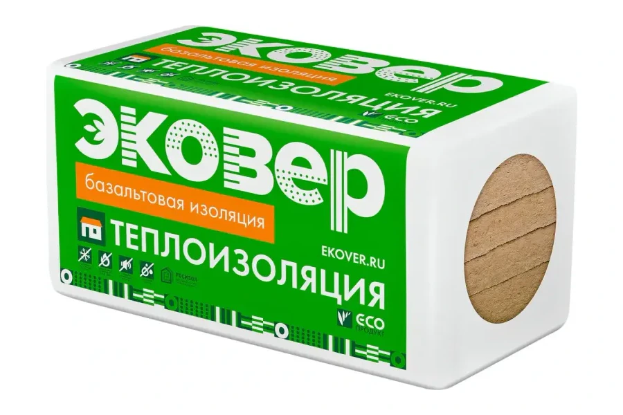 Минеральная вата ЭКОВЕР КРОВЛЯ ВЕРХ 175 40мм